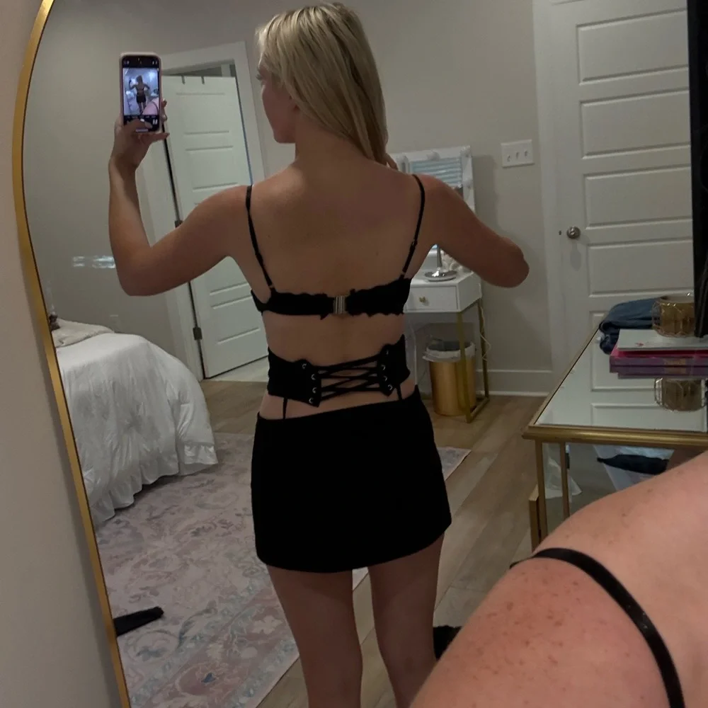 Outcast black lace corset top - Picture 2 of 5